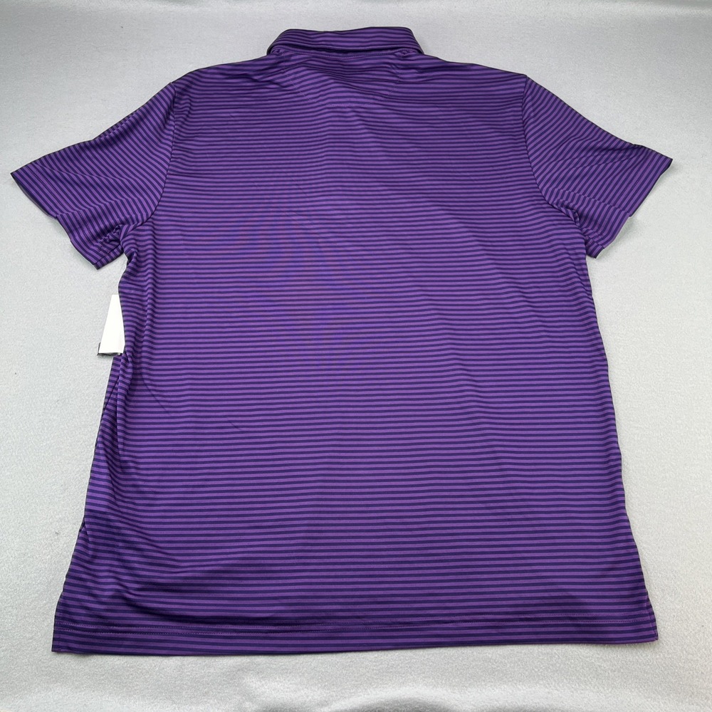 NWT Izod Swingflex Elite Golf Polo Shirt Imperial Purple Men's Size Large UPF-50 - Picture 12 of 15